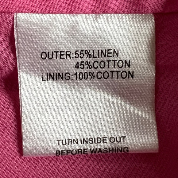 Sabo Skirt Pink Linen Blend High Rise Shorts Size: Small NWOT‎ - Picture 8 of 9